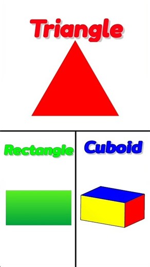 2D vs 3D Shapes for Kids | Shapes Name #kids