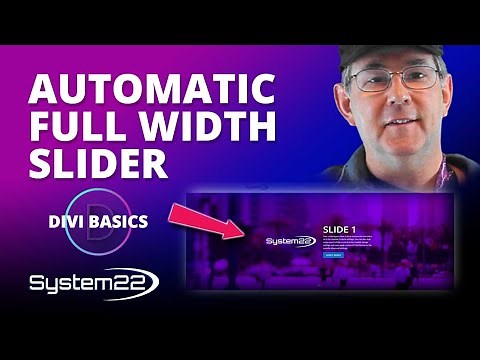 How To Make A Full Width Slider With The Divi Theme 👍👈👍👈