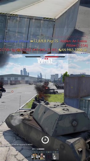 Overpressuring a Maus Tank with M46 in War Thunder