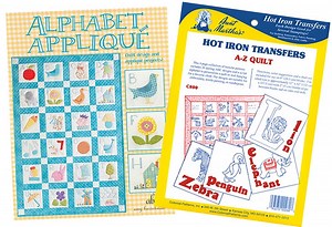 Alphabet Appliqué - Quilt Design, Appliqué Projects   ABC Embroidery Transfer Pattern Collection!