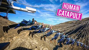 Need a vacation? This catapult launches you 500 feet through a valley. bit.ly/2FP1jwr | Add to Cart