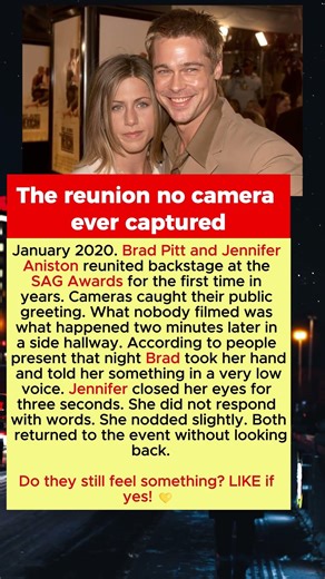 What Brad Told Jennifer Aniston Backstage at the 2020 SAGs That No Camera Caught