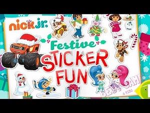 NEW - Nick Jr. Festive Sticker Fun | Best Nickelodeon Game 4 Kids