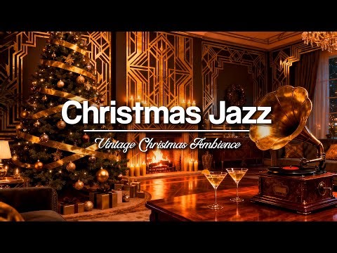 1930s Jazz Christmas 🎄 Soft Snow Evening – Vintage Holiday Music