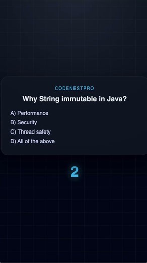Why String is immutable in Java? ⏱️ | Java MCQ