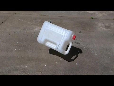 Plastic Container Dropping onto Concrete, Sound Effect, with video