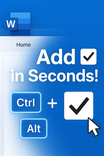 #MSWordTips #KeyboardShortcuts #OfficeHacks #WordMagic #ProductivityTools #WordShortcuts #TechTutorial #TimeSavingTips #WorkSmarter #MicrosoftWord 🎯 Want to add checkboxes or tick symbols in MS Word instantly? You’ll be surprised how simple it is! In this quick tutorial, learn a hidden keyboard shortcut that lets you insert ✔️ and ☑️ symbols without searching menus or using copy-paste. ✅ Perfect for making to-do lists, forms, and documents look professional. 👉 Try this trick today and level up