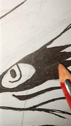 draw Naruto kurama mod e# viral shorts 🩳