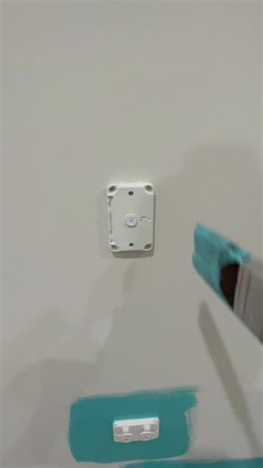 Turquoise 🪣 #painting #decorating #pro #wall #satisfying #brush #turqouise #dulux