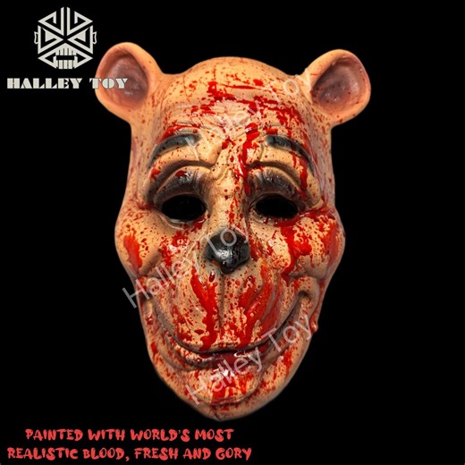 Winnie the Pooh: Blood and Honey Super Realistic Gory Movie Mask Winnie Cartoon Character Latex Cosplay Mask Bloody Killer Pooh Mask - Etsy