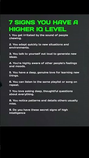 Signs You Might Have a High IQ Level