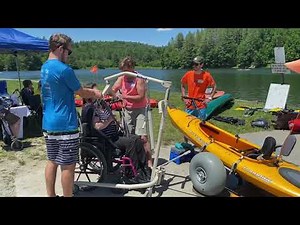 Transferring a Person Out of a Kayak Using a Hoyer Lift in Adapted Paddling