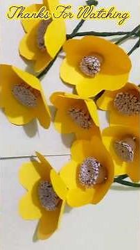 Paper Flower | Easy Paper Flower | Mini Paper Flower | Simple Creative And Beautiful DIY