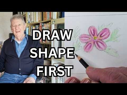 How to Draw a 5 Petal Flower Simple Shape Method for Beginners