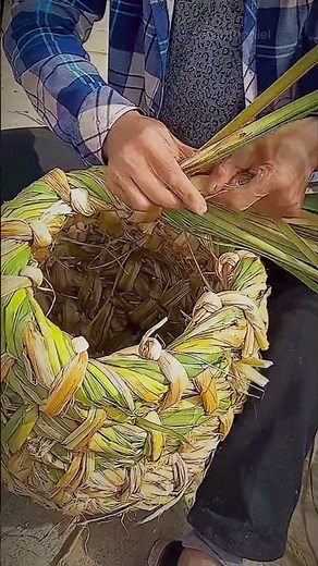Discover the art of making baskets with palm leaves