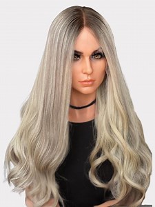 24” European Human Hair Wig – Lace Front, HD Lace, Premium Blonde Balayage | Custom Luxury Wig for Alopecia & Medical Hair Loss - Etsy