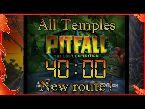 Pitfall: The Lost Expedition - All Temples (Console) speedrun in 41:00 RTA (37:33 LRT)