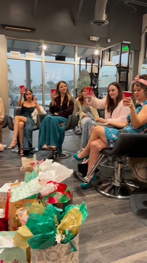 Sophia Avera Salon & Spa | SASS on Instagram: "🎁 SASS White Elephant: Cozy, Lovely & Absolutely On-Brand When your SASS team does holiday gifts, expect: weighted blankets, silk pillowcases, 12 days of candles, sleepover kits, ice cream makers, shoulder massagers, Framar Christmas foils, diffusers, Bum Bum cream… and snacks from around the world. Zero chaos. All vibes. We laughed, we traded, we screamed a little and every gift felt like a hug during our holiday season. SASS knows how to do Chris