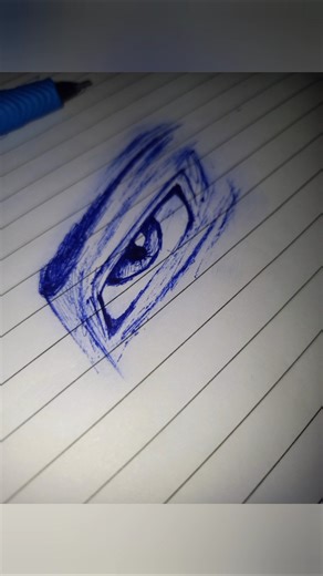 ​POV: You’re bored in class with a blue pen #shorts #pendrawing #animeart #animesketch #artist