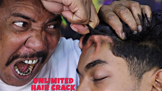Unlimited Hair Cracking by Asim Barber | Scalp Scratching | Neck Cracking | ASMR #relax #massage #sleep #asmr #asimbarber #haircrack #neckcrack #bodymassage | The Barber Club