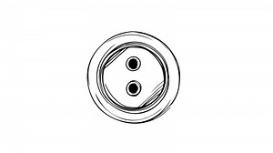Download Animation forms a sketch of a shirt button icon for free