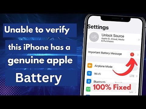 Important Battery Message iPhone 11/12/13/14 Pro Max | iPhone X Xs Max XR/ iPhone 6/6s/ 7/8 Plus Fix