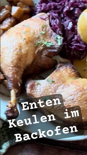 Duck legs in the oven