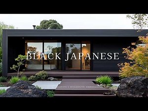 Shaded Perfection: Crafting Tranquility in Modern Japanese Black Minimalist Homes