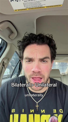 This is for the majority of people, not everyone. Not saying you can’t do unilateral work, just that for most people, a shorter session with fewer sets is going to be more beneficial. It’s a good tool to use at times, but we should avoid overdoing it