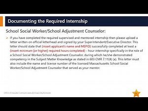 MELS: MSW to Initial Licensure as a School Social Worker/School Adjustment Counselor