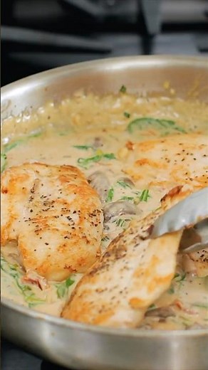 Creamy Tuscan Chicken in 30 Minutes 🍗 #shorts