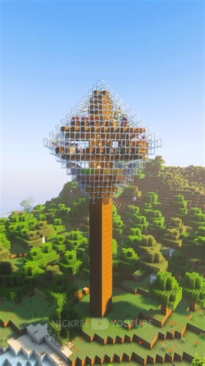 Minecraft Glass Tree House 🏠 #minecraft