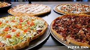 $8 pizza magic, all day M–F at Pizza Inn Salem. Your wallet and taste buds will thank you. #I8AtPizzaInn #SalemEats | Pizza Inn