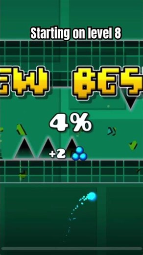 Starting level 8 on Geometry Dash #shorts