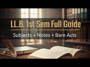 LLB 2nd Semester Complete Guide | Notes + Bare Acts + Important Topics Explained