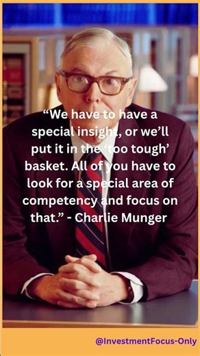 Investment Wisdom from Charlie Munger #warren buffett #stockmarket #investment #investing #business