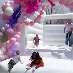 1.3K views · 22 reactions | There is room for everything in the white bounce house!! Fort Wayne’s newest Adult and kid friendly inflatable 朗 | Pop Pop Balloon | Facebook