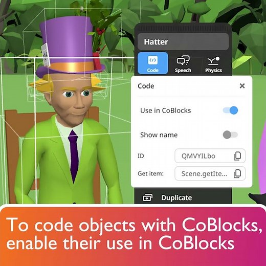 Use in CoBlocks - CoSpaces Edu Feature Friday