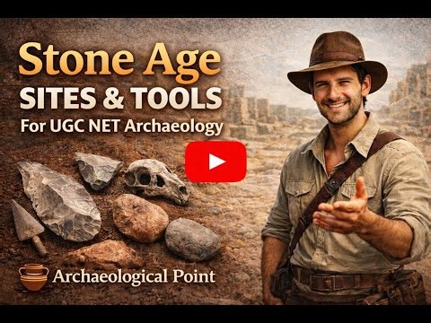 Stone Age Sites & Tools Explained | UGC NET Archaeology | Archaeological Point