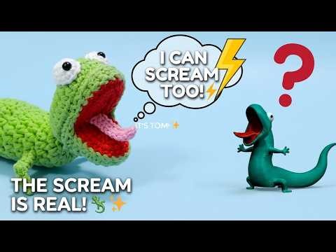 How to crochet Tom Lizard from The Hoppers | Easy Amigurumi Tutorial
