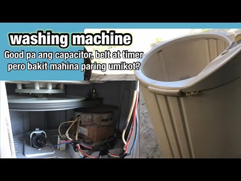 Washing machine slow spinning troubleshooting/repair/motor problem.