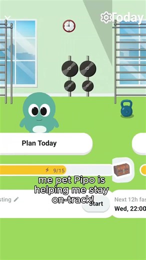 My virtual pet health-tracker app is secretly helping me get my summer body🤫\n\n#fitnessmotivation...