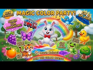 Colors for Kids 🎨 Learn with Cute Animals & Fun Animation!