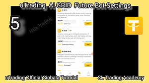 3 comments | uTrading AI GRID Bot සෙටින්ස් ඉගෙන ගනිමු. uTrading...