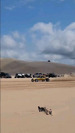 Super fast Volkswagen sand rail drag racing at Silver Lake Sand Dunes! #dunebuggy #offroad