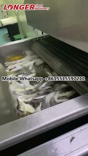 Fish Skin Chips Fryer Machine/Continuous Frying Machine