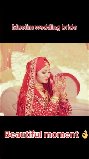 Muslim wedding bride/ beautiful moment bride/bride hijab 🧕👌👌