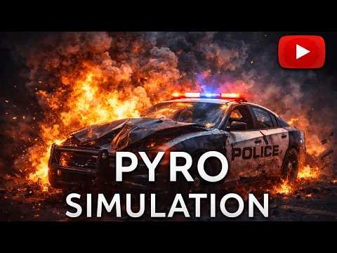 Car Fire Pyro Simulation | Houdini | Axiom Solver