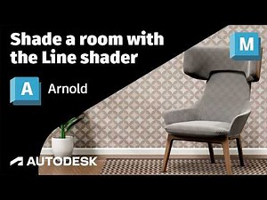 Arnold Tutorial - Shade a room with the Line shader in Maya