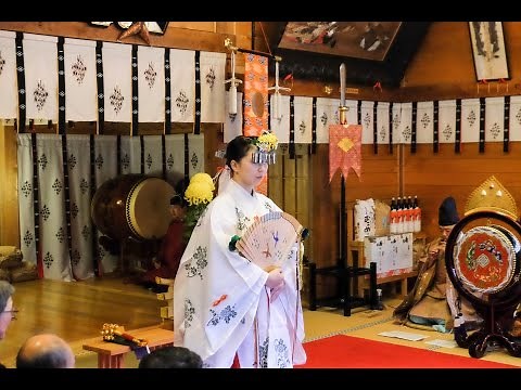 浦安の舞 一人舞 （角館總鎭守 神明社）